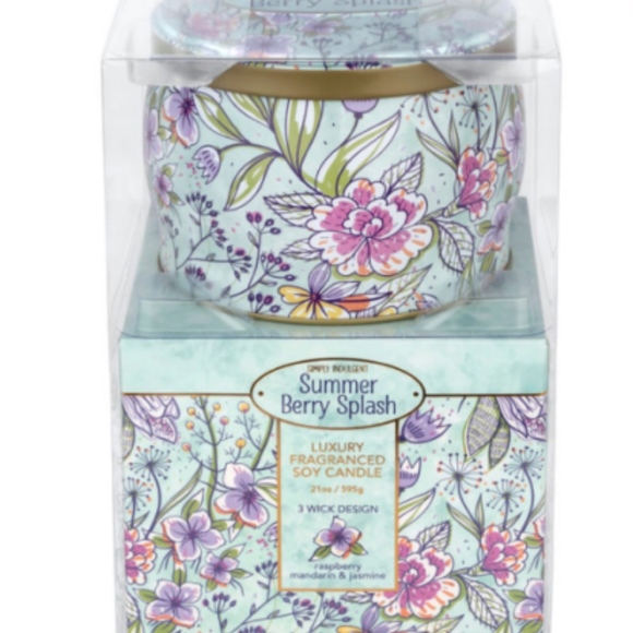 SIMPLY INDULGENT Other - NEW Simply Indulgent Fragranced soy candle berry